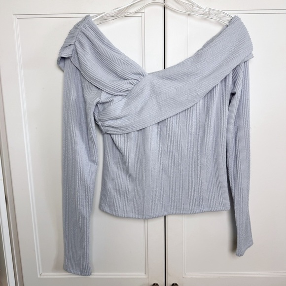 Lost And Wander DRIFT AWAY TOP Baby Blue Sz Small - Picture 6 of 12